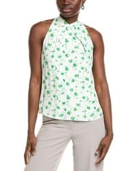 LK Bennett - L.K.Bennett Frink Silk-Blend Woven Top - Lyst
