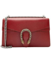 Gucci - Red Leather Crystal Dionysus Medium Shoulder Bag (authentic Pre-loved) - Lyst