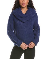 ANNA KAY - Shawl Wool-blend Sweater - Lyst