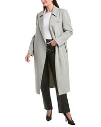 Lamarque - Wool-Blend Trench Coat - Lyst