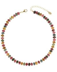 Rachel Reinhardt Jewelry - 14k Over Silver Agate Knotted Silk Necklace - Lyst