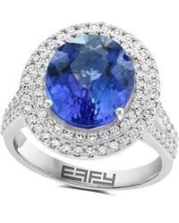 Effy Fine Jewelry - 14K 5.41 Ct. Tw. Diamond & Tanzanite Ring - Lyst