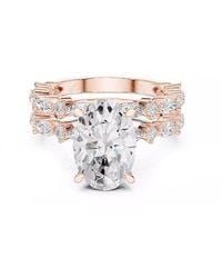 Lab Grown Diamonds - 14K Rose 3.85 Ct. Tw. Lab-Grown Diamond Ring - Lyst