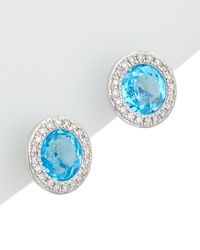 Diana M. Jewels - 14k 0.11 Ct. Tw. Diamond & Gemstone Earrings - Lyst