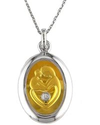Diamond Select Cuts - 0.02 Ct. Tw. Diamond Mother Necklace - Lyst
