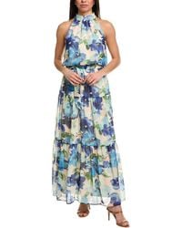 Julia Jordan - Printed Chiffon Maxi Dress - Lyst