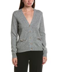 Bruno Magli - Wool & Cashmere-blend V-neck Cardigan - Lyst