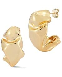 Chloe and Madison - Jewelry Plated Statement Hoops - Lyst