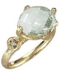 Reiss - 14K 2.50 Ct. Tw. Diamond & Amethyst Cocktail Ring - Lyst