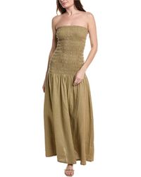 Silvian Heach - Chaivi Linen Maxi Dress - Lyst