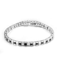 Genevive Jewelry - Silver Cz Bracelet - Lyst