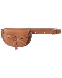 Loewe Gate Leather Belt Bag - Brown