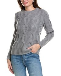 Sail To Sable - Chunky Cable Wool-blend Sweater - Lyst