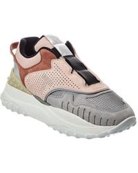 Tod's - Suede & Leather Sneaker - Lyst