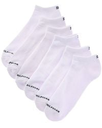Tommy Hilfiger - 6Pk Solid Athletic No Show Socks - Lyst