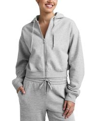Beyond Yoga - Luxefleece Zip-Up Hoodie - Lyst