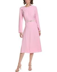 Pascale La Mode - Long Sleeve Midi Shirtdress - Lyst