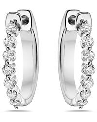 Forever Creations Signature - Collection 14k 0.55 Ct. Tw. Diamond Hoops - Lyst