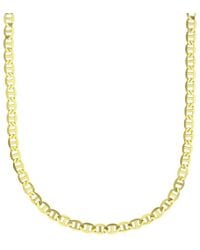 Liv Oliver - 18k Plated Flat Link Necklace - Lyst