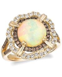 Le Vian - Le Vian Neapolitan Opal 14k 2.79 Ct. Tw. Diamond & Opal Half-eternity Ring - Lyst