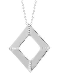 Reiss - 14K 0.11 Ct. Tw. Diamond Pendant Necklace - Lyst