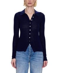 Pistola - Korey Fitted Rib Cardigan - Lyst