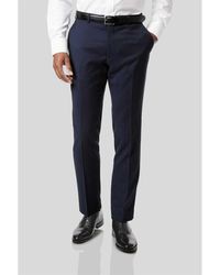 Charles Tyrwhitt - Slim Fit Stripe Birdseye Travel Wool Suit Trouser - Lyst