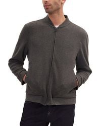 Ron Tomson - Relaxed Unlined Varsity Zipper Jacket - Lyst