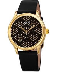 Burgi - Burgi Genuine Leather Watch - Lyst