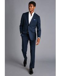 Charles Tyrwhitt - Slim Fit Pindot Travel Wool Suit Jacket - Lyst