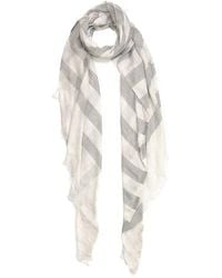 Blue Pacific - Turkish Stripe Linen-Blend Scarf - Lyst