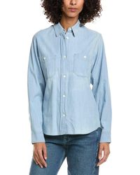 Officine Generale - Officine Generale Elena Chambray Shirt - Lyst