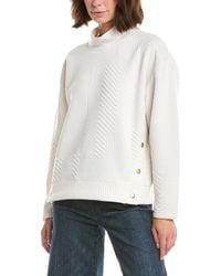 Nanette Lepore - Nanette Chevron Mock Neck Sweater - Lyst