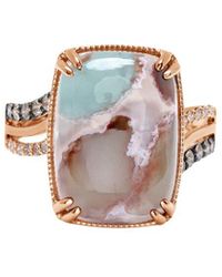 Le Vian - Peacock Aquaprasetm 14k Rose Gold 12.35 Ct. Tw. Diamond & Aquaprase Candy Cocktail Ring - Lyst