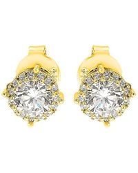 Suzy Levian CZ Jewelry - Suzy Levian Silver Cz Studs - Lyst