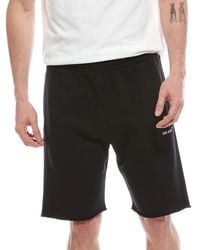 Off-White c/o Virgil Abloh - Off- Diagonal Helvetica Sweatshort - Lyst