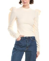 Max Mara - Genero Ruffle Puff Sleeve Sweater - Lyst