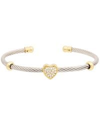 Juvell - 18K Plated Cz Cuff - Lyst