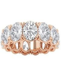 Lab Grown Diamonds - 14k Rose Gold 12.00 Ct. Tw. Lab Grown Diamond Eternity Ring - Lyst