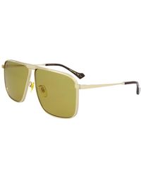 Gucci GG0840S 63mm Sunglasses - Metallic