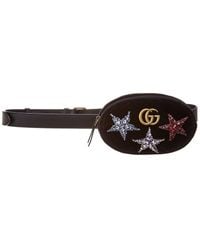 Gucci - GG Marmont Velvet Belt Bag - Lyst