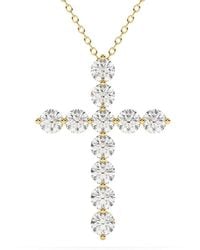 Lab Grown Diamonds - 14K 3.00 Ct. Tw. Lab-Grown Diamond Necklace - Lyst
