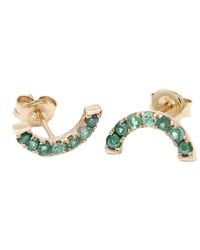 Gemstones - 14k 0.46 Ct. Tw. Green Garnet Earrings - Lyst