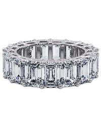 Lab Grown Diamonds - 14K 12.10 Ct. Tw. Lab-Grown Diamond Eternity Ring - Lyst