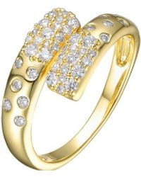 Rachel Glauber - 14k Plated Cz Ring - Lyst