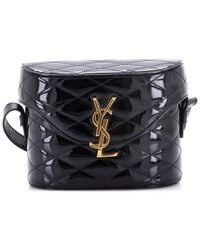 Saint Laurent - Quilted Patent Leather June Box Bag (Authentic Pre-Loved) - Lyst