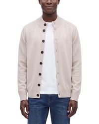 N.Peal Cashmere - 100% Cashmere Mock Neck Cardigan - Lyst