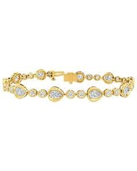Lab Grown Diamonds - 14K 5.14 Ct. Tw. Lab-Grown Diamond Tennis Bracelet - Lyst