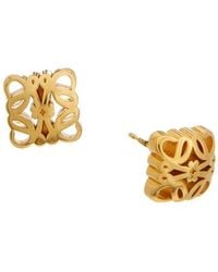 Loewe - Anagram Bombé Stud Earrings - Lyst
