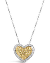 Le Vian - Le Vian Sunny Diamond Hearts 14K 0.38 Ct. Tw. Diamond Pendant Necklace - Lyst
